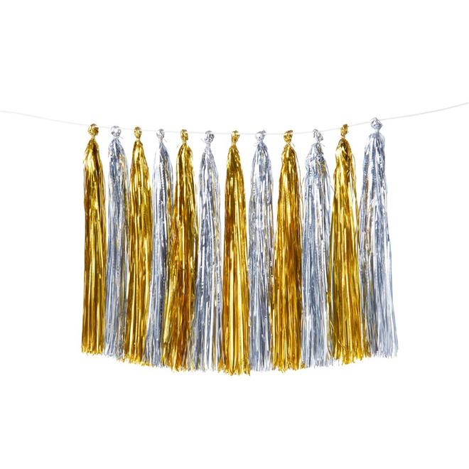 media image for gold silver tassel garland by meri meri 1 283