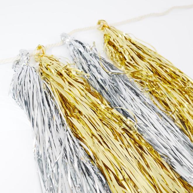media image for gold silver tassel garland by meri meri 2 239