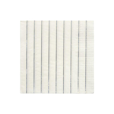 product image of silver stripe large napkins by meri meri 1 595