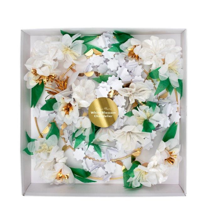 media image for white blossom chandelier by meri meri 2 247