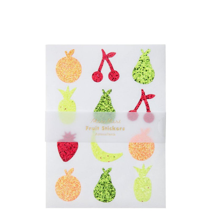 media image for glitter fruit sticker sheets by meri meri 1 278