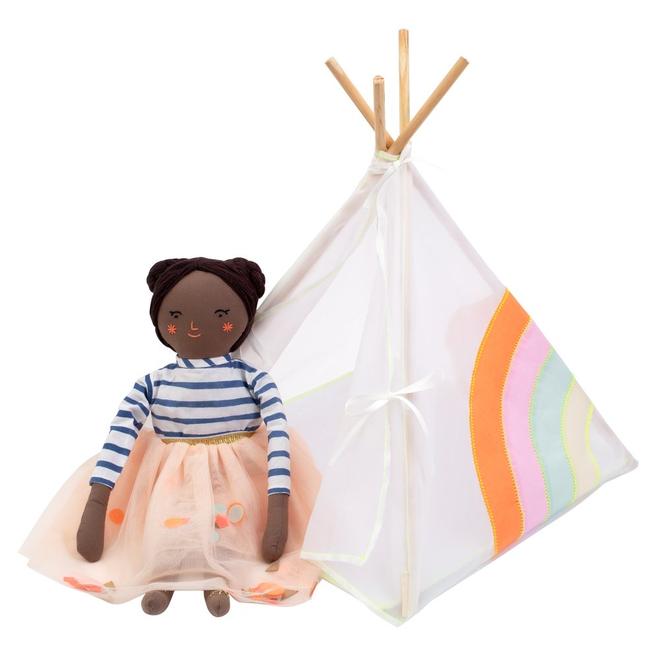 media image for rainbow tipi dolly accessory by meri meri 3 232