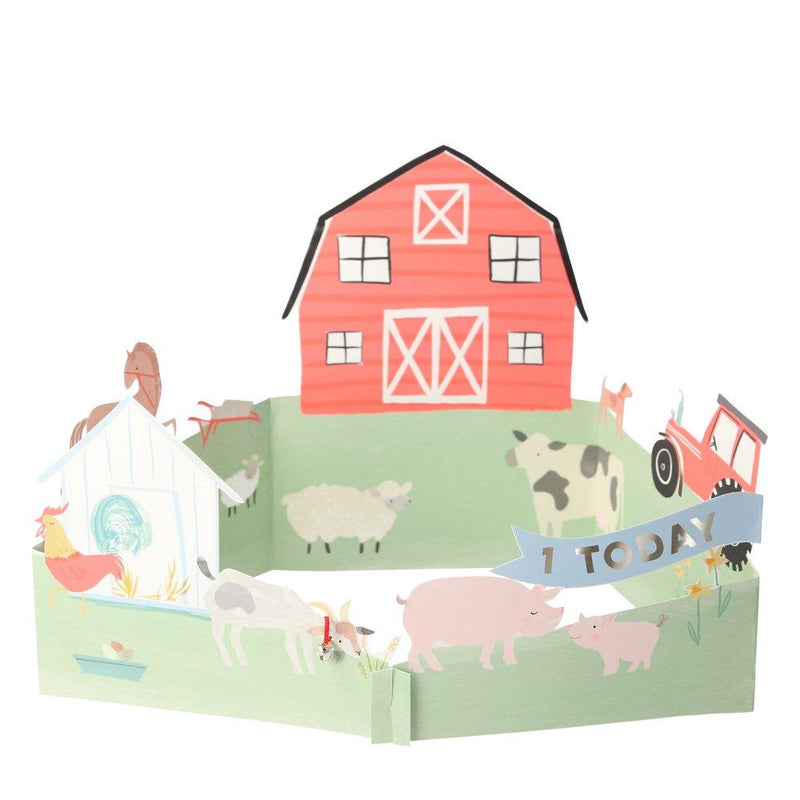 media image for on the farm 3d scene card by meri meri 1 253
