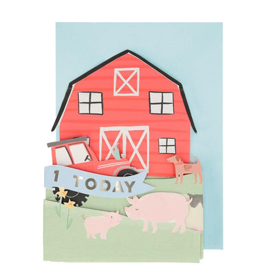 product image for on the farm 3d scene card by meri meri 2 43