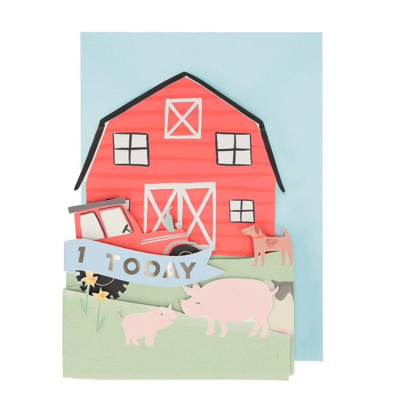 media image for on the farm 3d scene card by meri meri 2 259