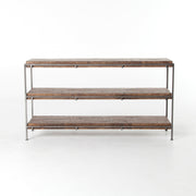 Simien Media Console In Weathered Hickory