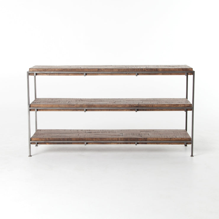 Simien Media Console In Weathered Hickory