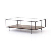 byron coffee table in aged brown 1