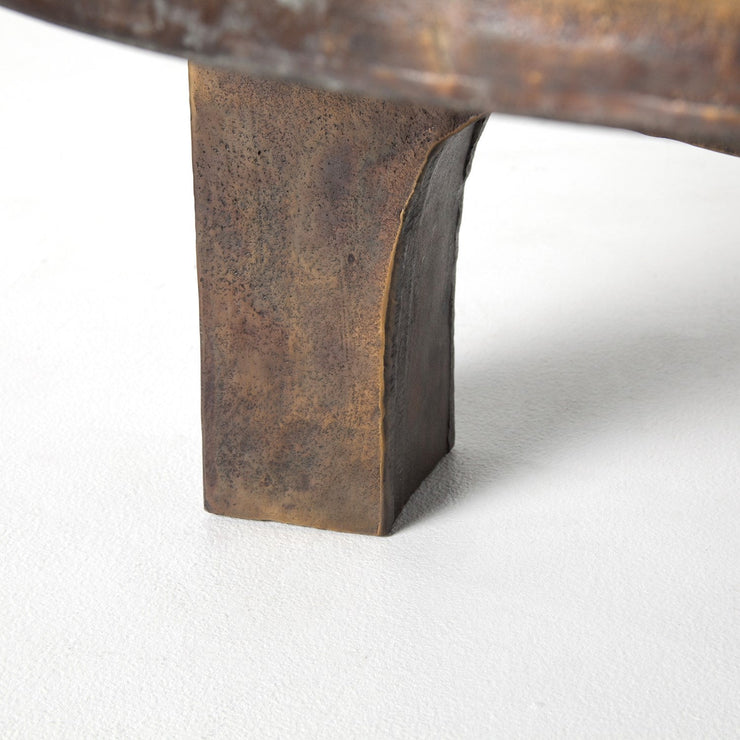 cruz coffee table in antique rust 4