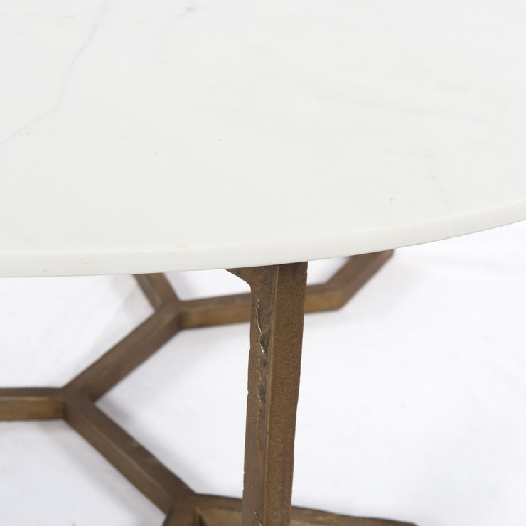 naomi coffee table in polished white marble 4