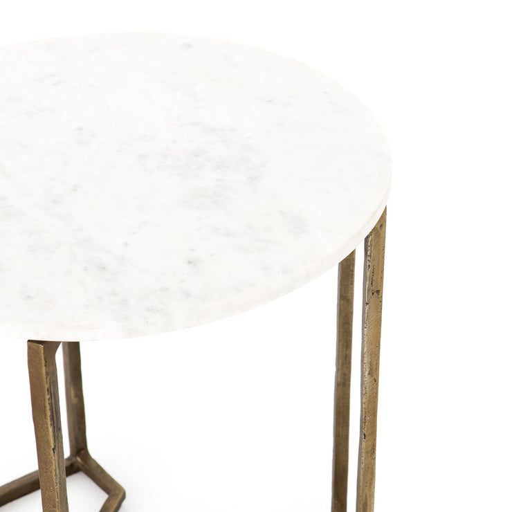 naomi marble end table by Four Hands 7