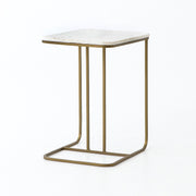 adalley c table in polished white marble 1