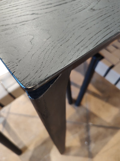 product image for Oak Bok Dining Table in Varnished Black 6 15