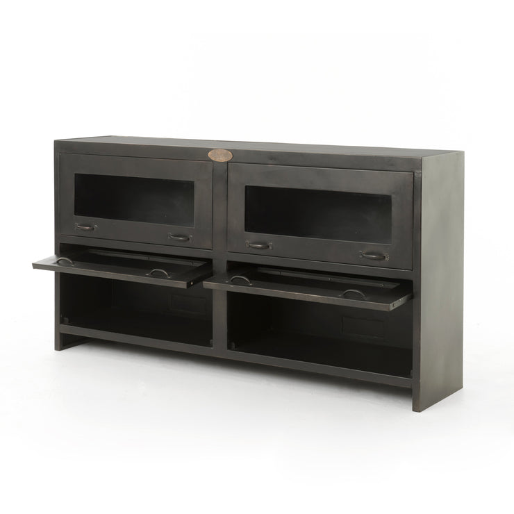 Rockwell Media Cabinet In Antique Iron