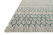 Isle Rug in Grey & Teal by Loloi