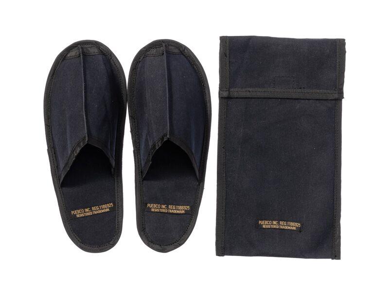 media image for waxed canvas portable slipper large black design by puebco 1 245