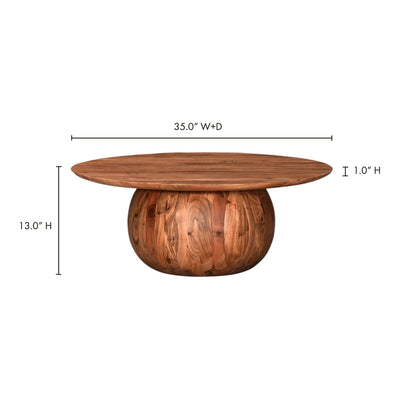 product image for Bradbury Coffee Table Natural Acacia 7 59