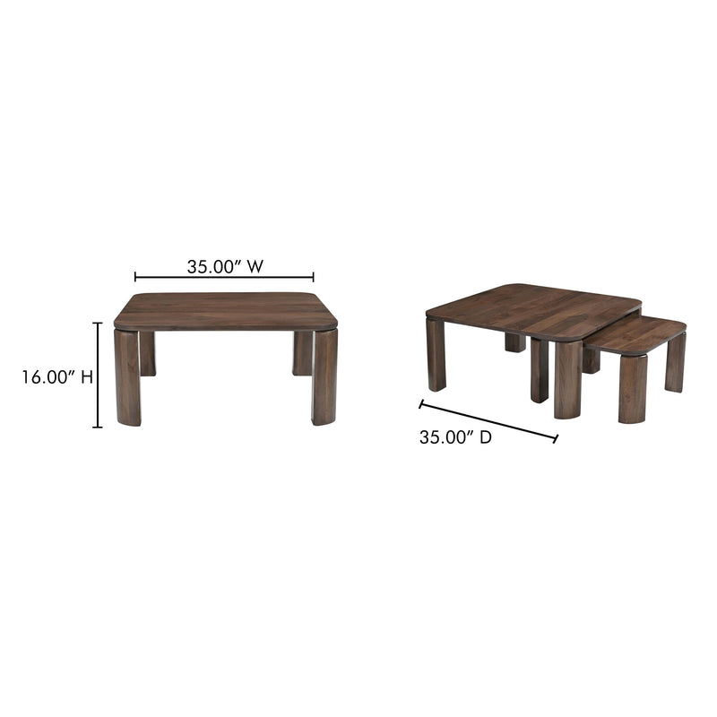 media image for Bailey Nesting Coffee Table Deep Moes Home Collection Mhc Jd 1094 20 6 20