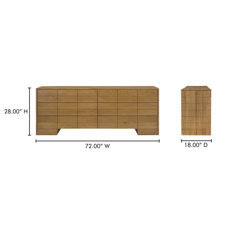 media image for Gia 6 Drawer Dresser Moes Home Collection Mhc Jd 1098 03 8 210