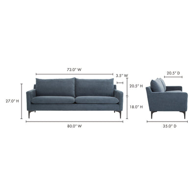 product image for Paris Sofa Blue 7 48