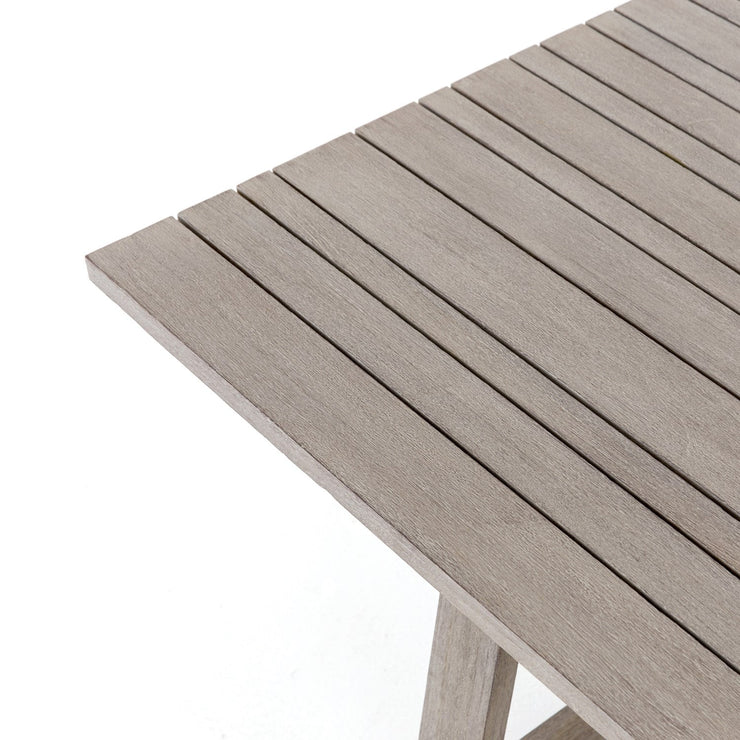 atherton outdoor dining table in weathered grey 14