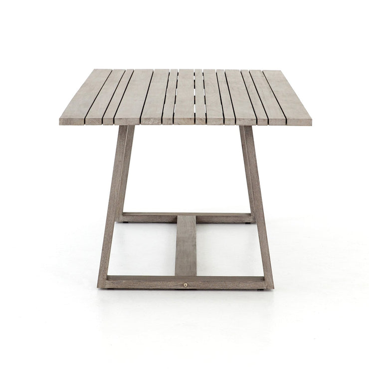 atherton outdoor dining table in weathered grey 4