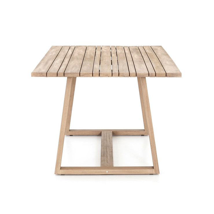 atherton outdoor dining table in weathered grey 3