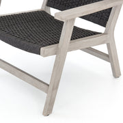 Delano Outdoor Chair In Weathered Grey