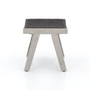 Delano Outdoor Ottoman In Weathered Grey