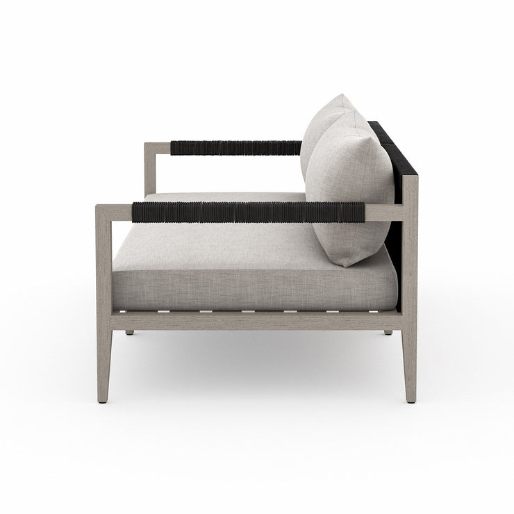 sherwood outdoor sofa weathered grey by Four Hands 5