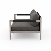sherwood outdoor sofa weathered grey by Four Hands 6