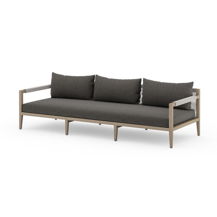 sherwood triple seater outdoor sofa washed brown by Four Hands 10