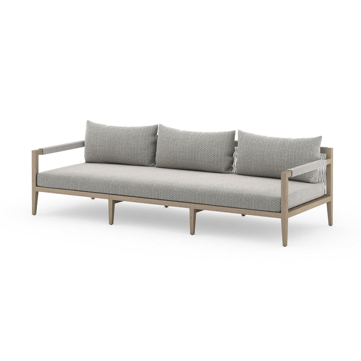 sherwood triple seater outdoor sofa washed brown by Four Hands 11