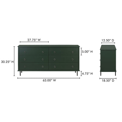 product image for Reagan 6 Drawer Dresser Moes Home Collection Mhc Ju 1008 02 20 74