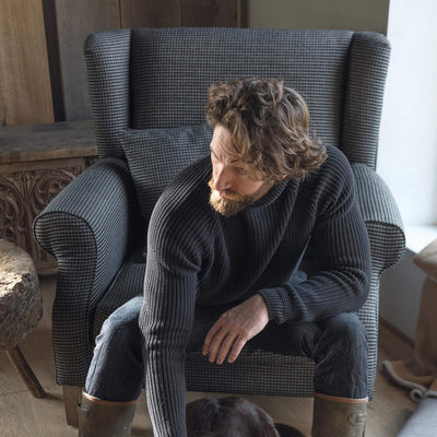 product image for Jury Fabric in Midnight Black 30