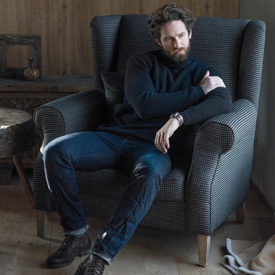 product image for Jury Fabric in Midnight Black 44