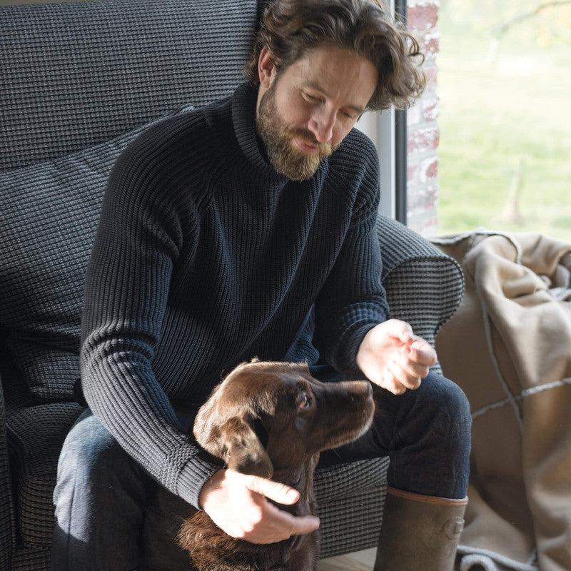 media image for Jury Fabric in Midnight Black 226