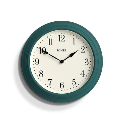 product image of Jones Supper Club Wall Clock in Peacock Blue 515