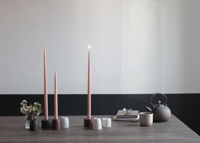 media image for Petite Ceramic Taper Holders in Earth 273