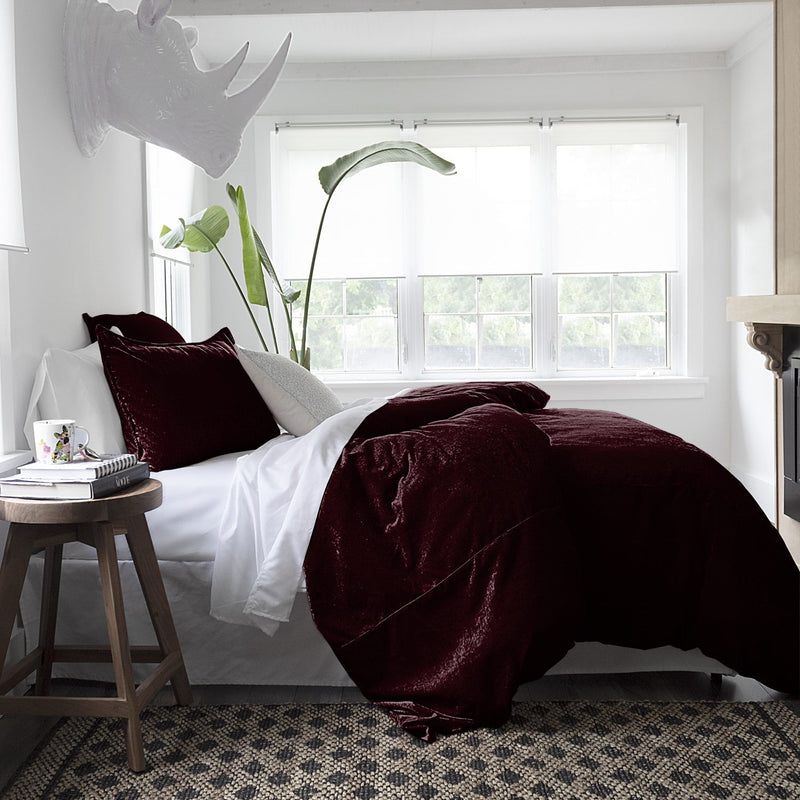 media image for Juno Velvet Bordeaux Bedding 6 29