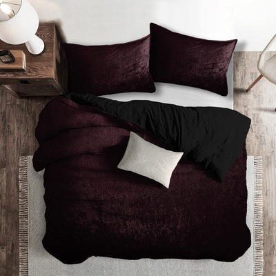 product image for Juno Velvet Bordeaux Bedding 5 19