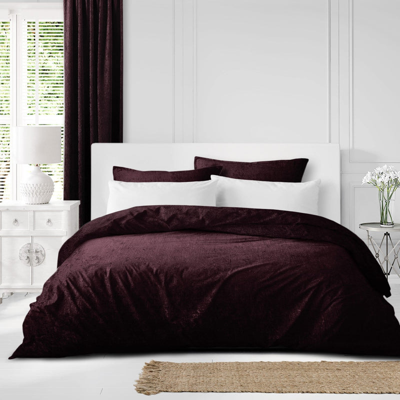 media image for Juno Velvet Bordeaux Bedding 4 214