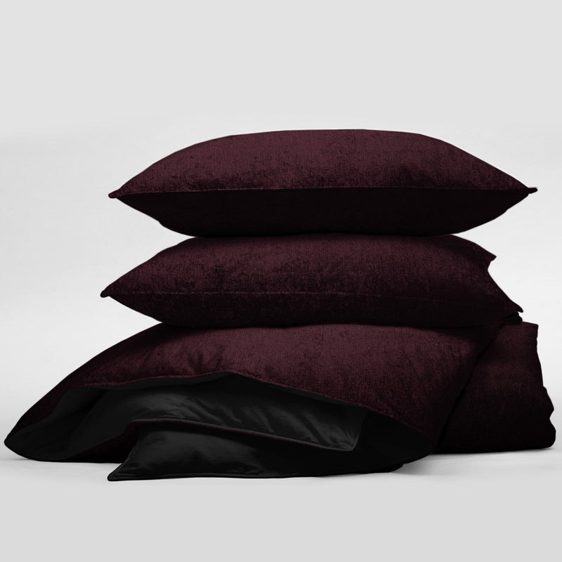 media image for Juno Velvet Bordeaux Bedding 3 274