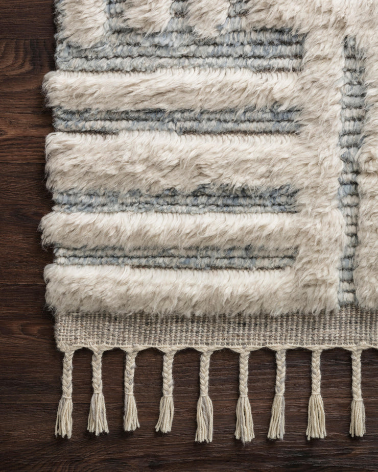 Khalid Rug in Ivory / Sky by Loloi