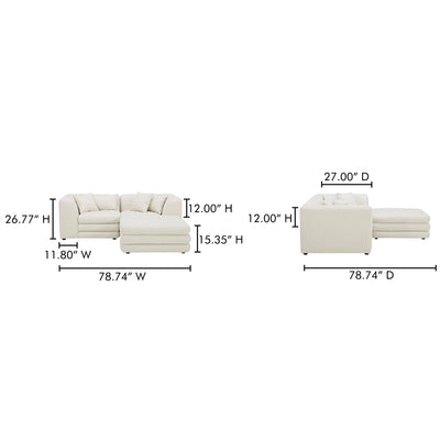 product image for Lowtide Nook Modular Sectional Moes Home Collection Mhc Kq 1038 09 12 96
