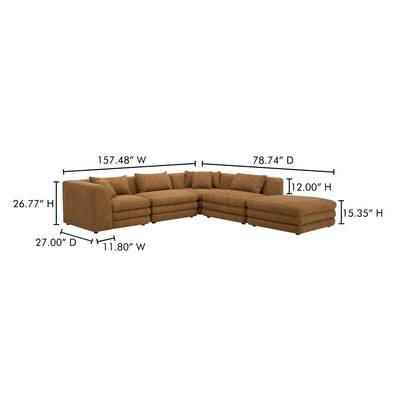product image for Lowtide Dream Modular Sectional Moes Home Collection Mhc Kq 1040 09 9 63