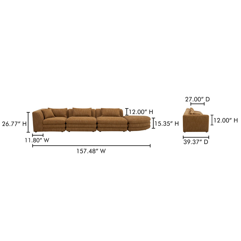 media image for Lowtide Linear Modular Sectional Moes Home Collection Mhc Kq 1041 09 7 236