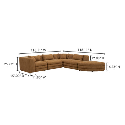 product image for Lowtide Alcove Modular Sectional Moes Home Collection Mhc Kq 1042 09 7 2