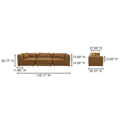 product image for Lowtide Modular Sofa Moes Home Collection Mhc Kq 1043 09 5 84