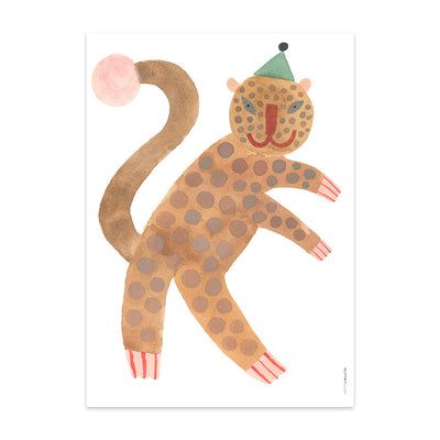product image of poster standing leopard elvis multi by oyoy 1 513